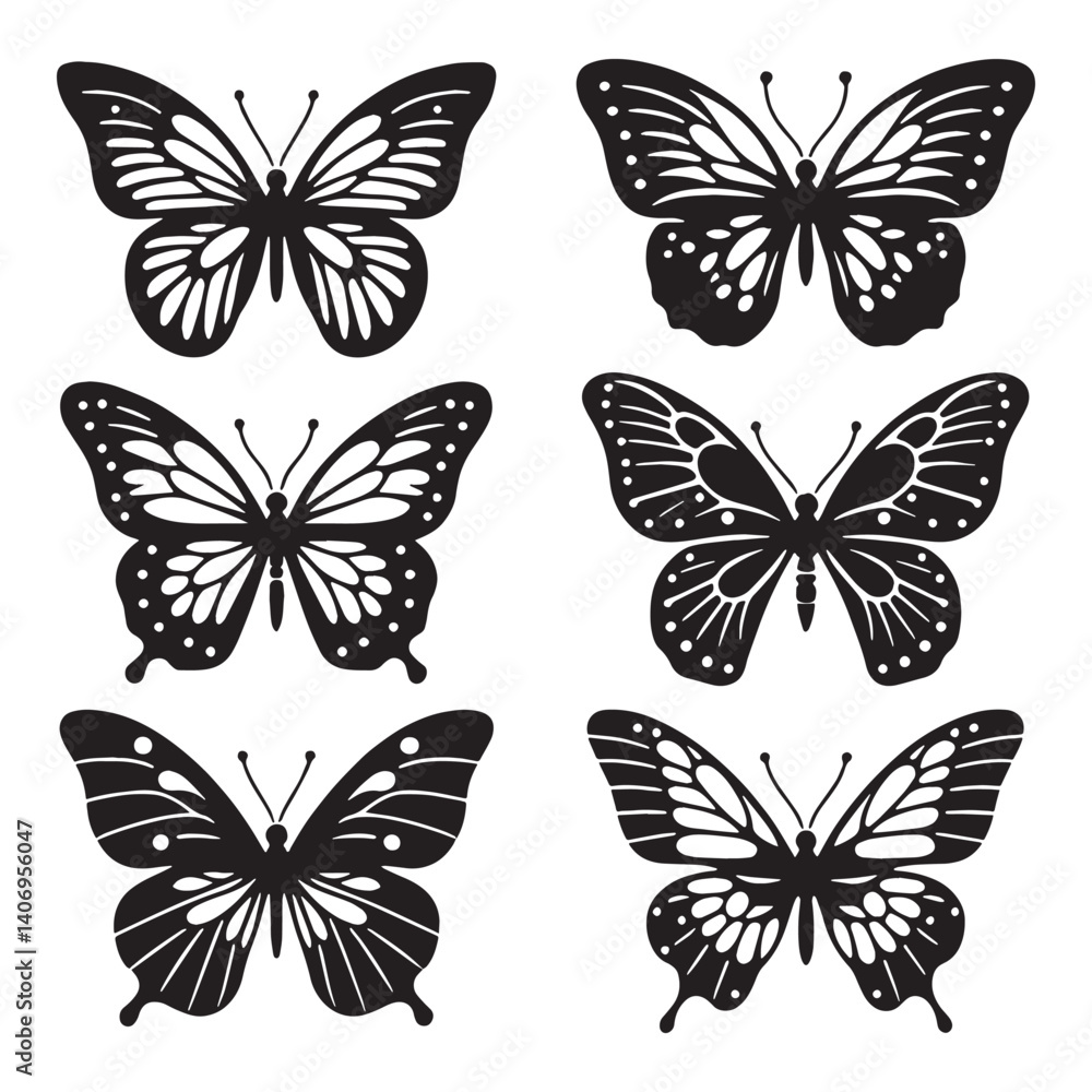 Whimsical Butterfly silhouette, playfully dancing in the air – Butterfly illustration – Butterfly vector – Insect silhouette
Whimsical Butterfly silhouette, playfully dancing in the air – Butterfly illustration – Butterfly vector – Insect silhouette