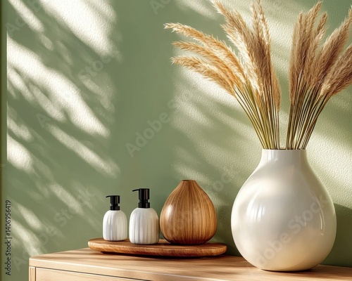 Step into a realm of serene simplicity, where the essence of Scandinavian design intertwines with a minimalist spirit Imagine a space adorned with handmade neutral accessories, each piece carefully