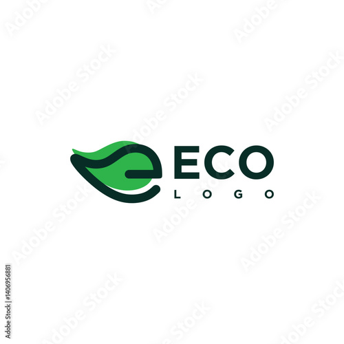 This is a unique logo of the initial E with a combination of leaves.
