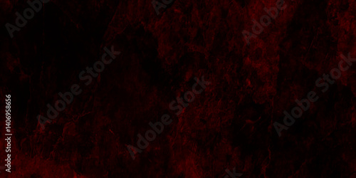 Red grunge old watercolor texture with painted stripe of red color, wall vintage surface live dark black red grunge stone wall texture,  graphics design and web design.