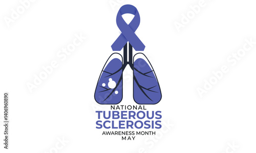 National Tuberous Sclerosis awareness month. background, banner, card, poster, template. Vector illustration.