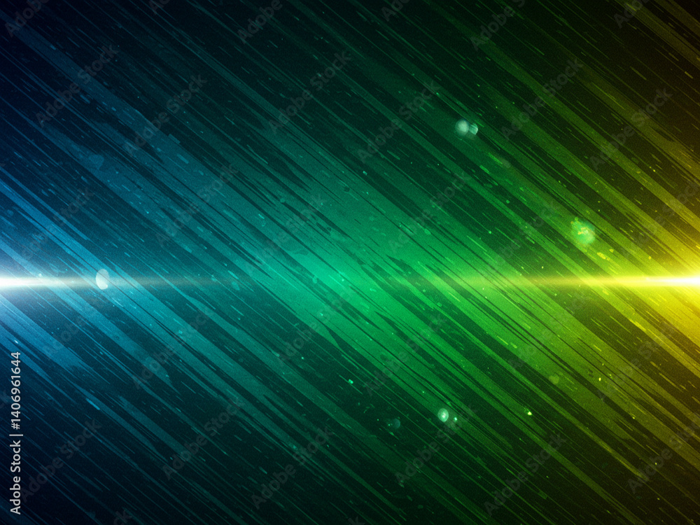 Naklejka premium Black dark blue green emerald petrol teal lime yellow white abstract background. Color gradient ombre blend. Line stripe. Bright light flash glow glitter neon metallic. Noise grain mesh. Christmas