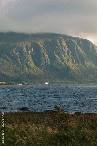 Lonely lighthouse in Norway