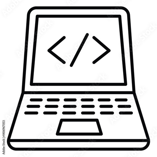 Software Engineer Writing Code vector Icon Design
