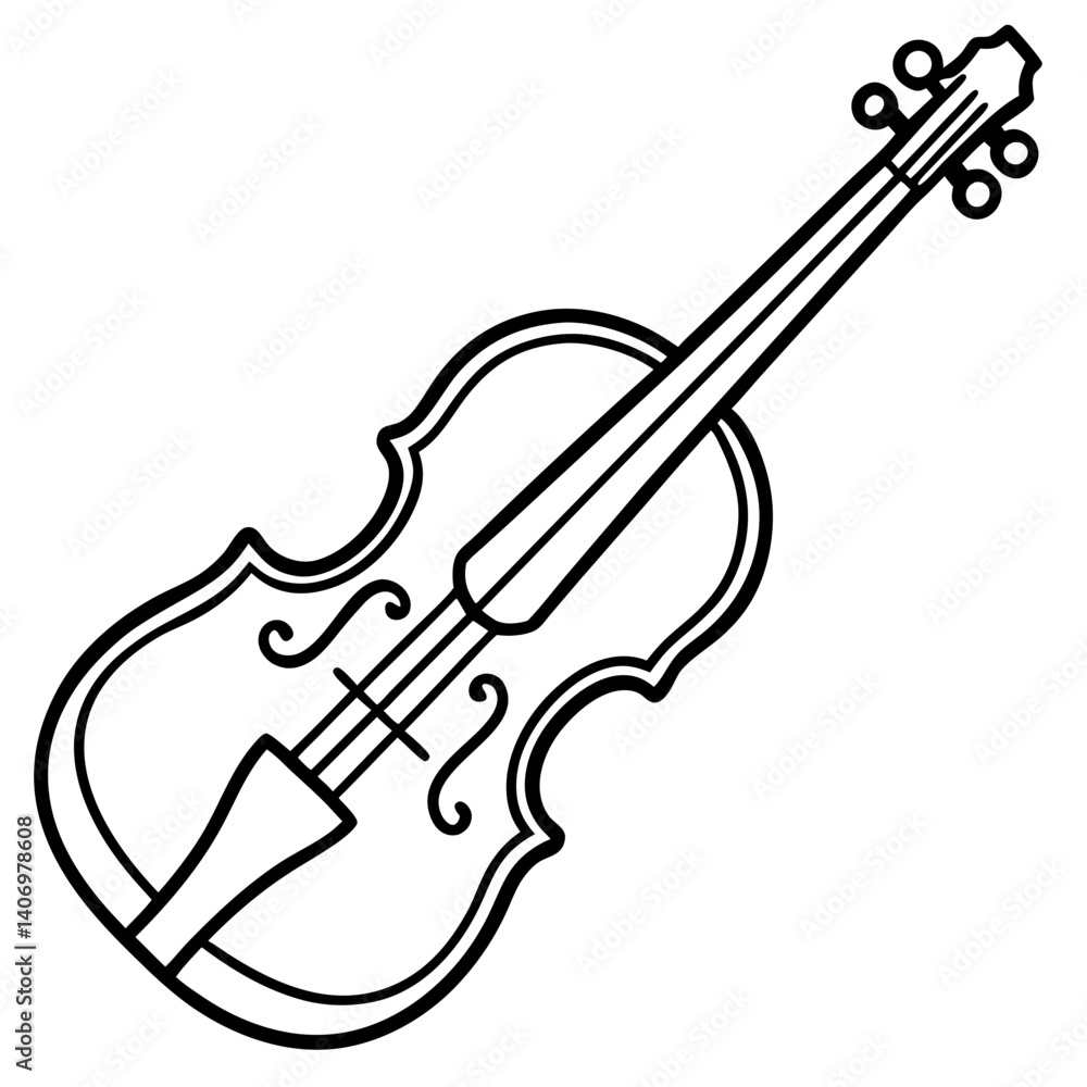 Obraz premium violin isolated on white