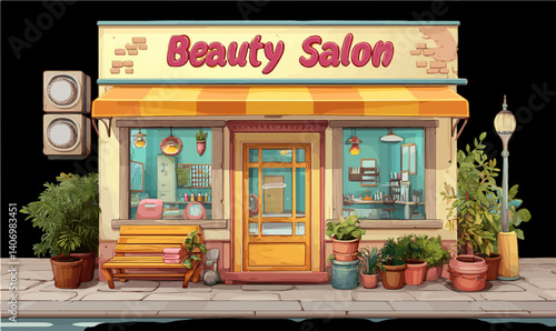 Charming Beauty Salon: A Cozy Urban Retreat