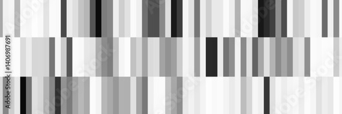 Line Halftone Gradient Effect Pattern. Vertical Straight Lines Background. Black and White Abstract Texture with Parallel Stripes Thick to Thin.