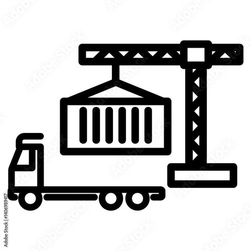 harbour vector icon illustration concept