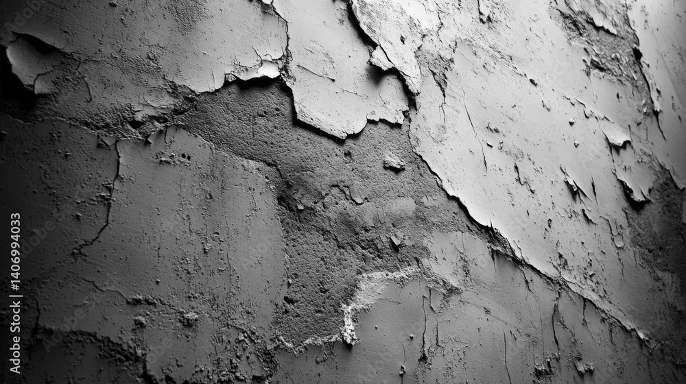 Fototapeta premium Grey Weathered Wall Texture Background