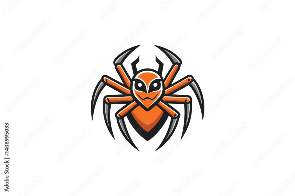 Fototapeta premium spider on a white background