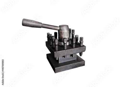 Obraz na płótnie Quick change tool post of metal lathe w salonie