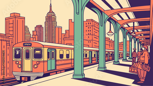 Vibrant art of New York’s subway system – New York City, USA
