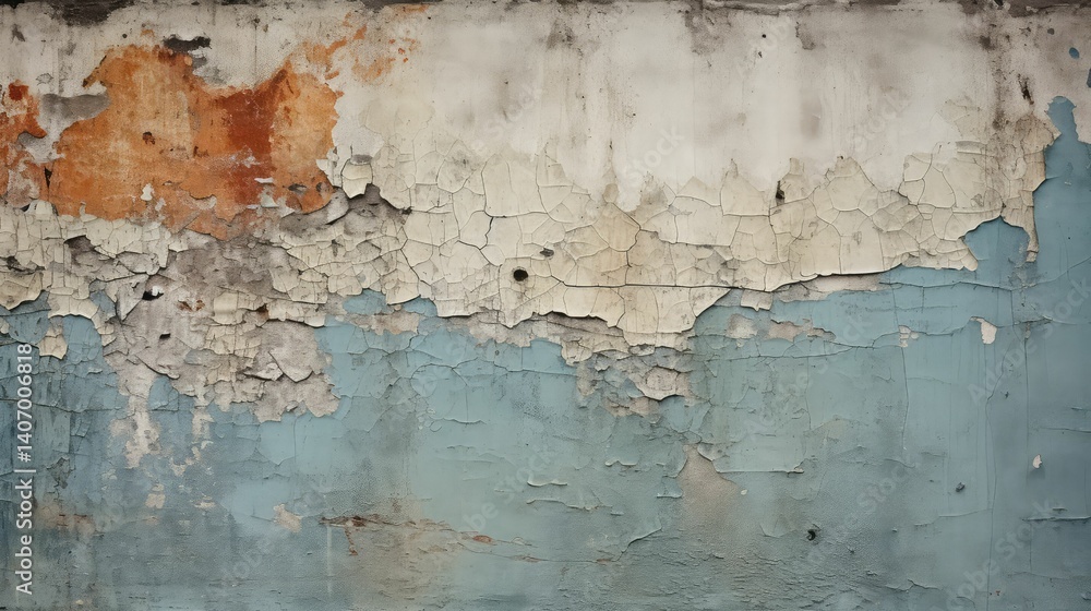 Obraz premium building peeling wall