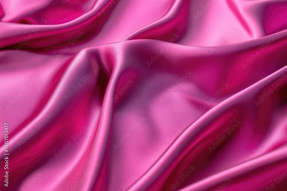 Draped pink satin fabric with soft, flowing curves and luxurious texture. Draped pink satin fabric with soft, flowing curves and luxurious texture.