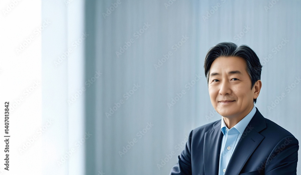 자신감 넘치는 한국 중년 비즈니스 임원의 프로페셔널 초상
Professional Portrait of a Confident Korean Middle-Aged Business Executive 자신감 넘치는 한국 중년 비즈니스 임원의 프로페셔널 초상
Professional Portrait of a Confident Korean Middle-Aged Business Executive
