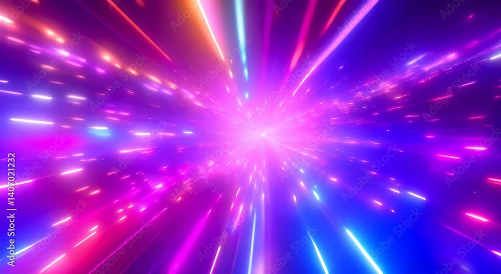A video showing vibrant blurred lights shining in darkness creating an abstract and colorful spectacle bokeh neon background 4K A video showing vibrant blurred lights shining in darkness creating an abstract and colorful spectacle bokeh neon background 4K