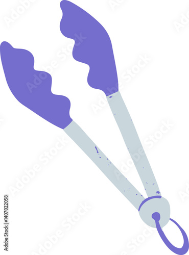 Kitchen cooking utensil Barbecue Meat Grill Tongs illustration Baking bakery pastry stuff element