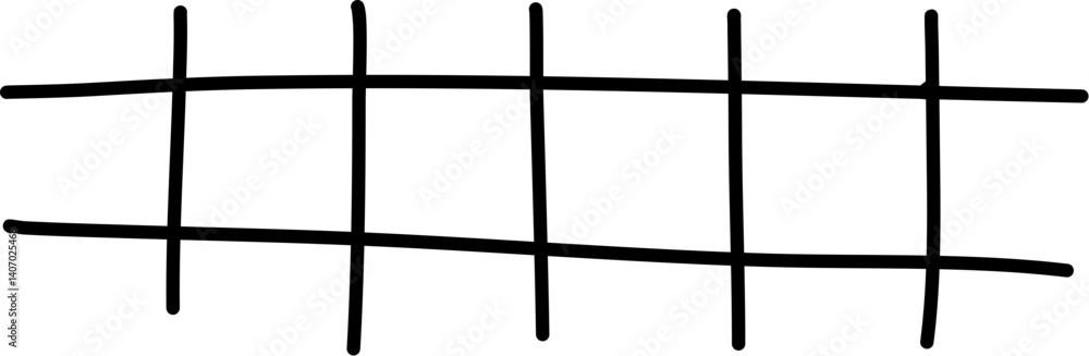 Fototapeta premium Hand drawn abstract grid