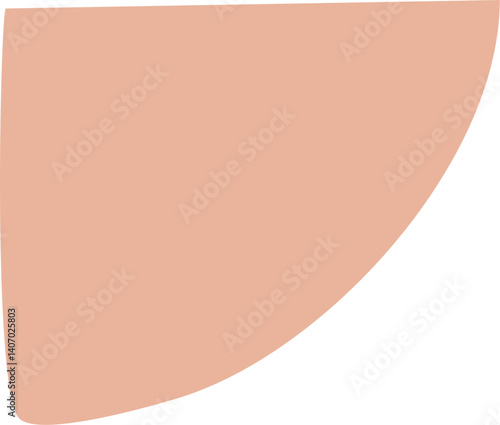 Abstract semicircle shape