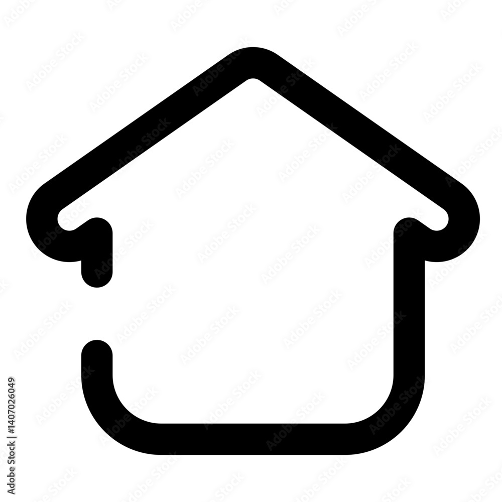 smart home dashed line icon smart home dashed line icon