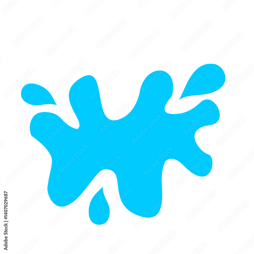 Abstract blue liquid splash design concept Abstract blue liquid splash design concept
