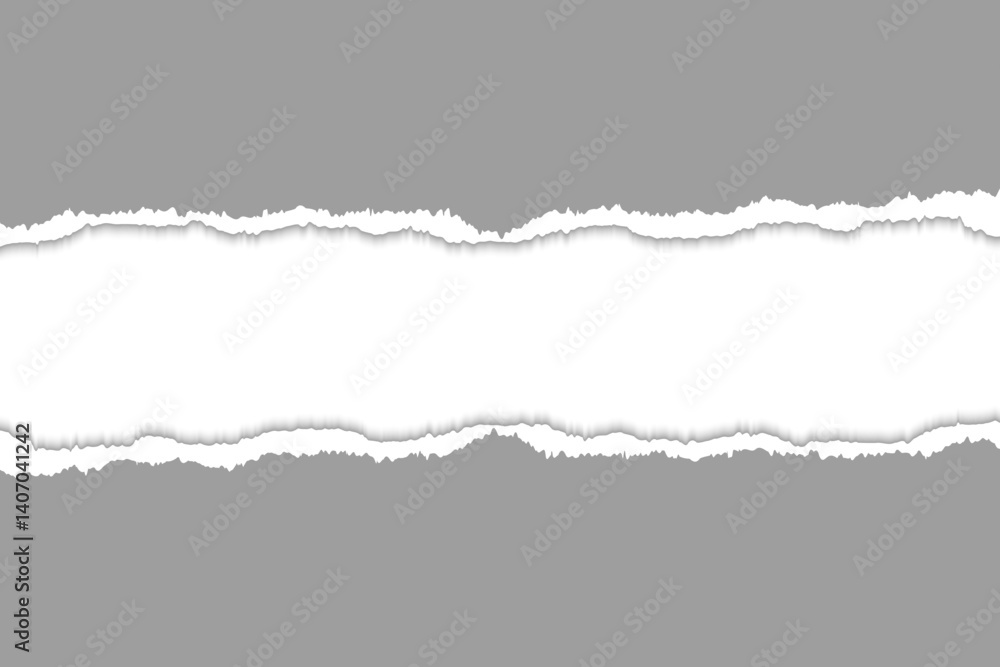 Naklejka premium Realistic Torn Paper Strips with Transparent Background for Layered Design