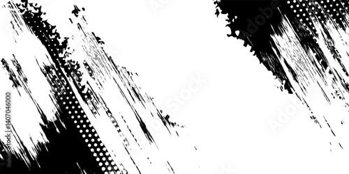 Tire tread marks, wheel textures, tire marks - car racing, motocross, drift, rally, off-road and others. Vector black isolated texture in grunge style