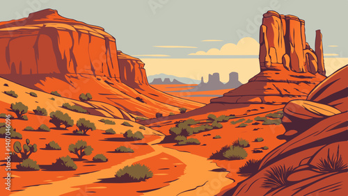 Warm desert colors at Arches National Park – Utah, USA
