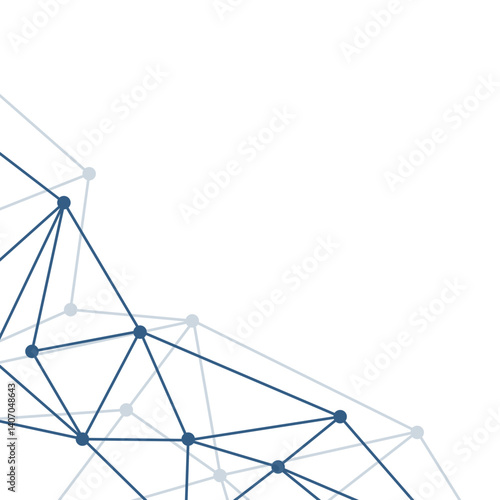 Network Connecting Dot Polygon Corner