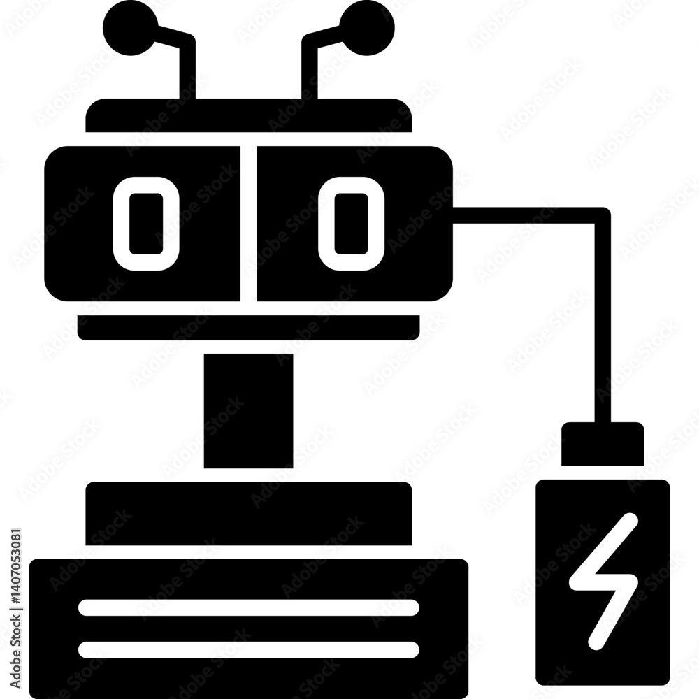 Robot Battery Icon Robot Battery Icon