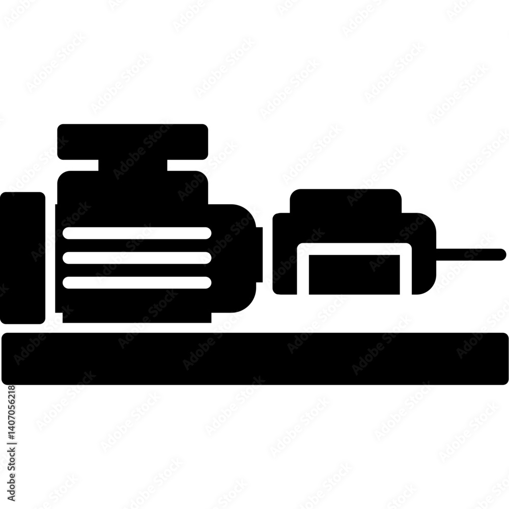 Injection Molding Machine Icon Injection Molding Machine Icon