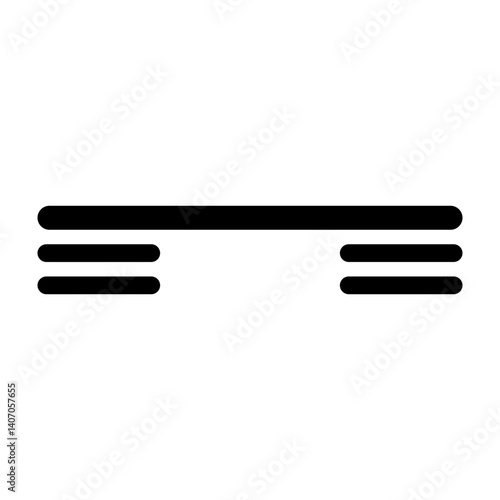 Step Platform Vector Glyph Icon Design