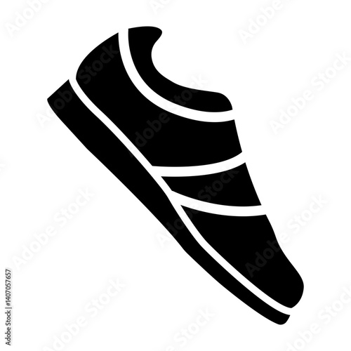 Weightlifting Shoes Vector Glyph Icon Design