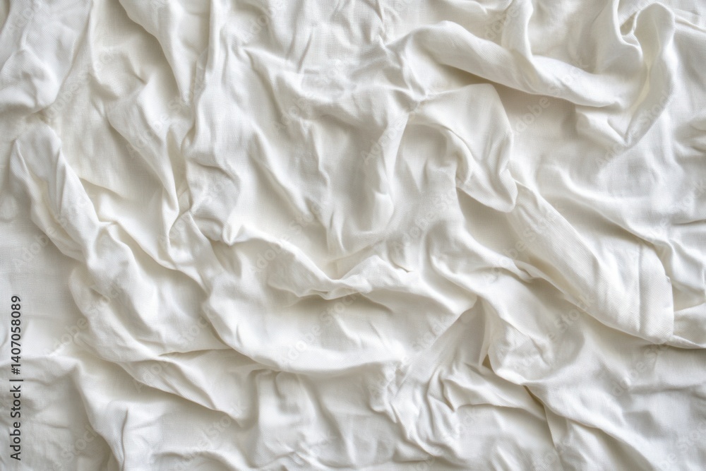 Wrinkled white fabric texture (2) Wrinkled white fabric texture (2)