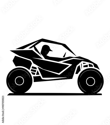 off road adventure atv utv buggy isolated logo vector	