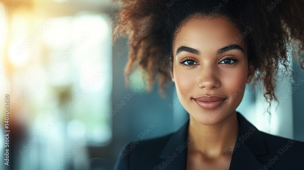 Confident female executive in a tailored blazer, poised and professional, embodying leadership and determination. Confident female executive in a tailored blazer, poised and professional, embodying leadership and determination.