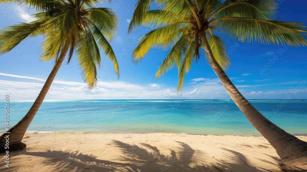 Obraz premium beach plants palm