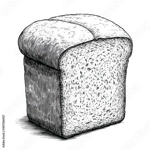 bread silhouette , black an...