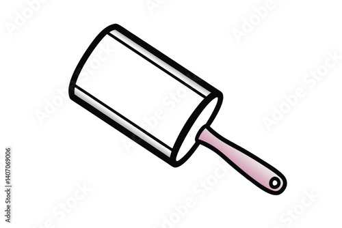 Lint Roller Illustration For Cleaning Clothes And Removing Pet Hair Effectively