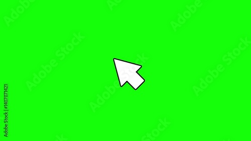 Looping Arrow with Gentle Back and Forth Movement, Representing Uncertainty