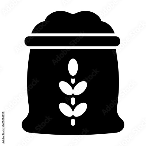 Whole Grains Vector Glyph Icon Design