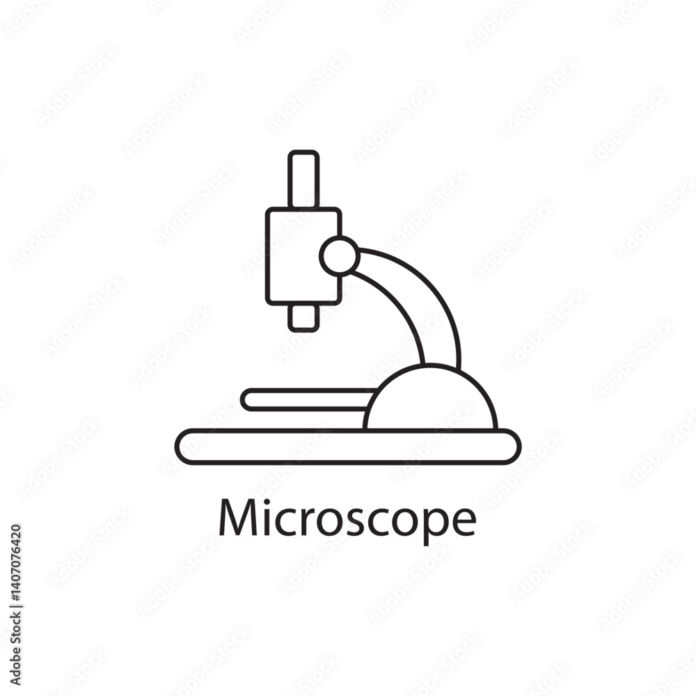 vector illustration of a microscope vector illustration of a microscope
