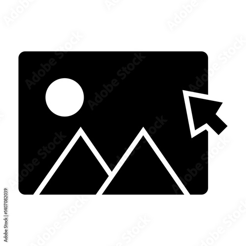 Select Vector Glyph Icon Design