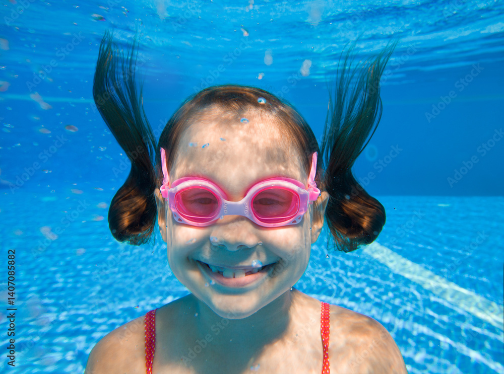 Fototapeta premium kids in the pool