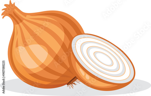 onion isolated on a white background