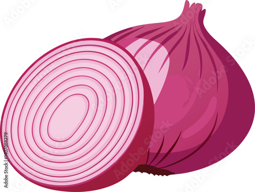 onion isolated on a white background