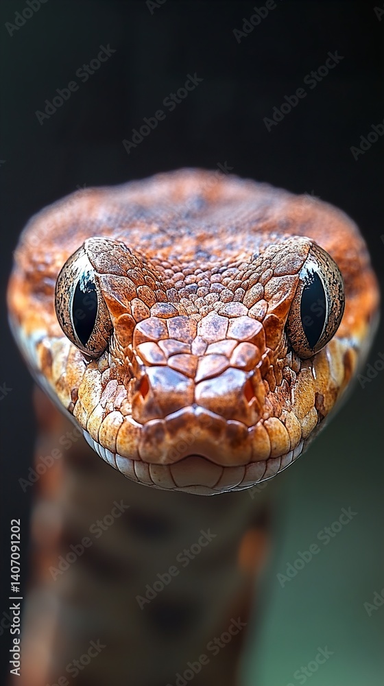 Fototapeta premium Close-up of a Snake's Head