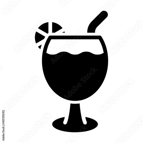 Drink Vector Glyph Icon Design