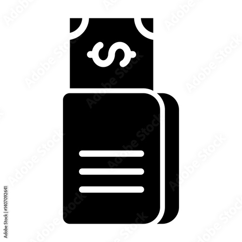Tip Vector Glyph Icon Design
