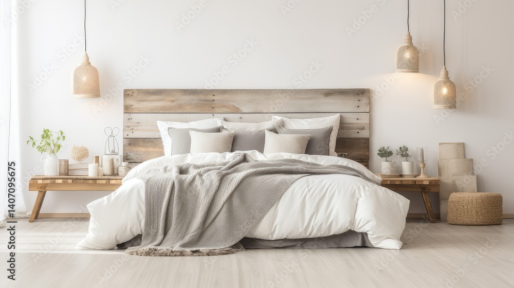 Naklejka premium calming gray wood flooring